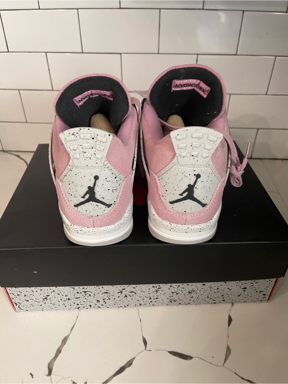 Men’s Retro 4 Pink Orchid Size 6. - Picture 7 of 8